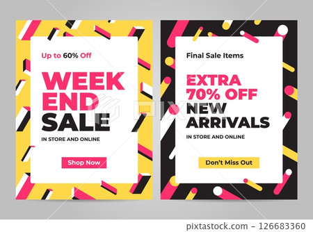 Set of social media sale Set of social media sale 126683360