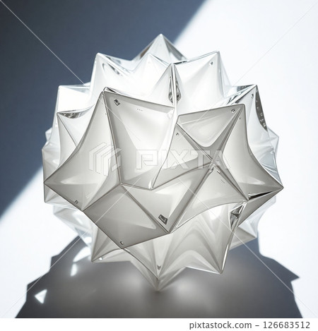 abstract grey geometric shape on paper background abstract grey geometric shape on paper background 126683512