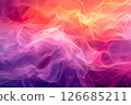 Vibrant waves of light create dynamic movement for artistic backgrounds 126685211