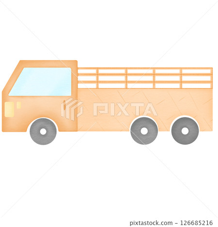 Trailer hand drawn transparency illustration 126685216