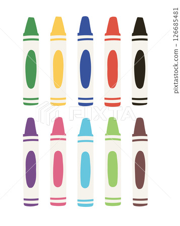 彩色蠟筆插圖集 彩色蠟筆插圖集 126685481