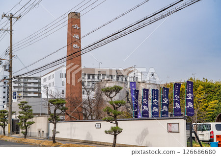 濱福鶴（Fukutsuru）吟釀啤酒廠，位於灘五鄉之一的魚崎鄉；神戶市東灘區魚崎南町 126686680