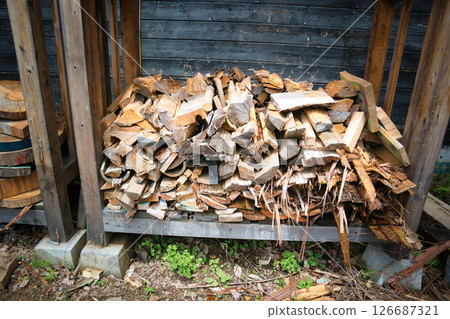 Stacks of various DIY wood Stacks of various DIY wood 126687321