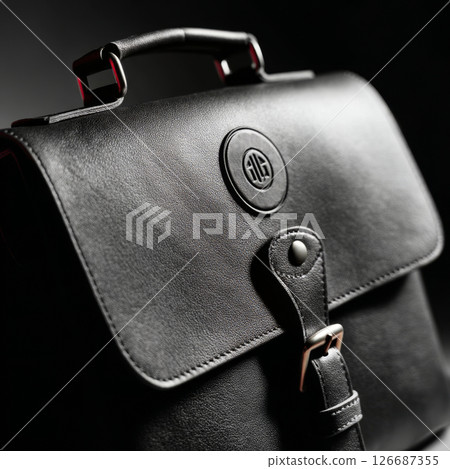 Your It Bag luxury leather satchel with embossed logo blending power and style 126687355