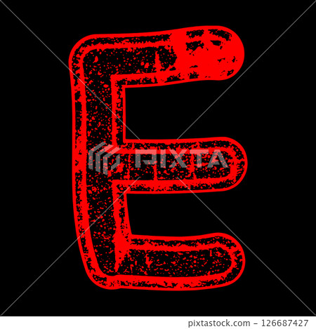 Grungy vector font. Art lettering. Grungy vector font. Art lettering. 126687427