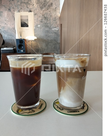 americano vs cappuccino 126687438