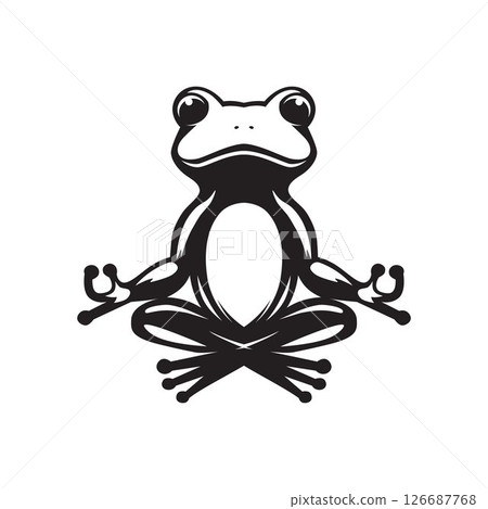 vector, cartoon, frog 126687768