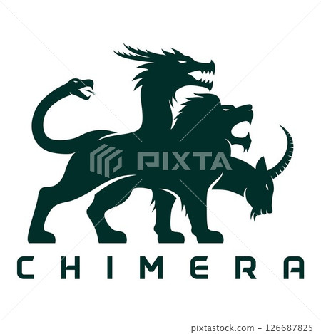 chimera logo abstract silhouet vector chimera logo abstract silhouet vector 126687825