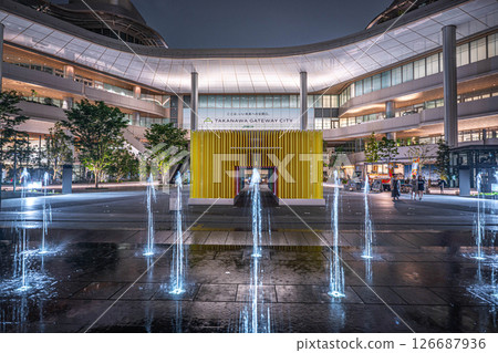 Takanawa Gateway City at night 126687936