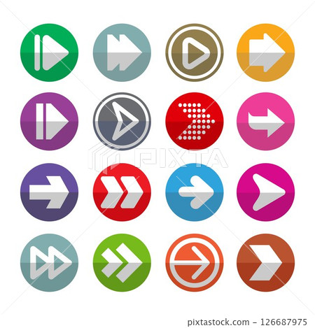 Arrows button arrow icon up next back down left vector	 126687975
