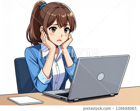 Office worker, trouble, worry 126688065