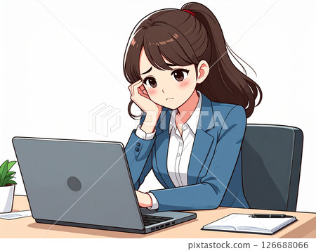 Office worker, trouble, worry 126688066