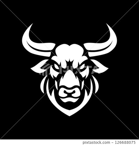vector, bull, logo 126688075