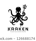 vector, octopus, logo 126688174