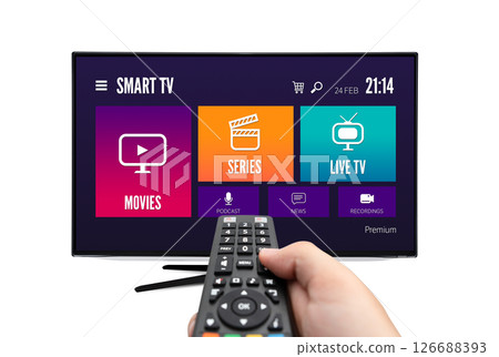 VOD multimedia TV streaming concept 126688393
