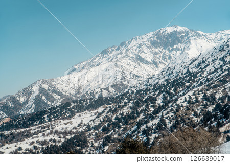 Amirsoy, Amirsay snowy rocks, mountains in Uzbekistan 126689017