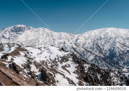 Amirsoy, Amirsay snowy rocks, mountains in Uzbekistan 126689028