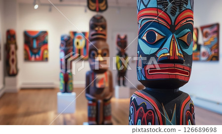 Upcoming gallery exhibition showcases diverse tribal artistry, from intricate beadwork to totemic sculptures. 126689698