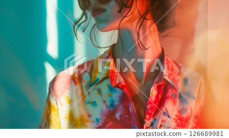 Tie-dye fashion blends nostalgia with modern aesthetics, offering vivid patterns that captivate trends. Tie-dye fashion blends nostalgia with modern aesthetics, offering vivid patterns that captivate trends. 126689981