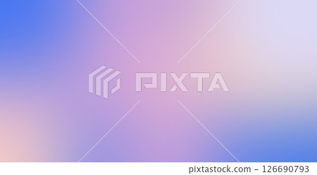 A smooth gradient background featuring soft transitions between blue, pink, and white hues. The colors blend seamlessly, creating a calming and modern aesthetic. 126690793