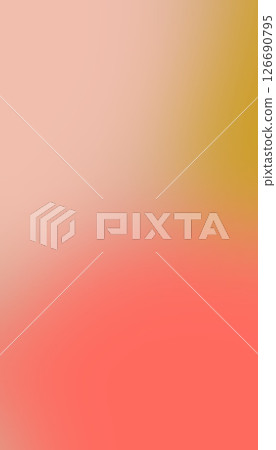 A smooth gradient blending soft pink, warm orange, and light yellow hues. The colors transition seamlessly, creating a calming and visually appealing background. 126690795