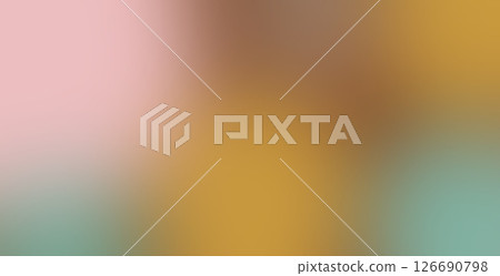 A vibrant gradient background featuring smooth transitions between pink, yellow, and turquoise colors. The colors blend seamlessly, creating a modern and artistic look. 126690798