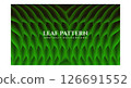 Abstract Green Leaf Texture with Dark Gradient Light 126691552