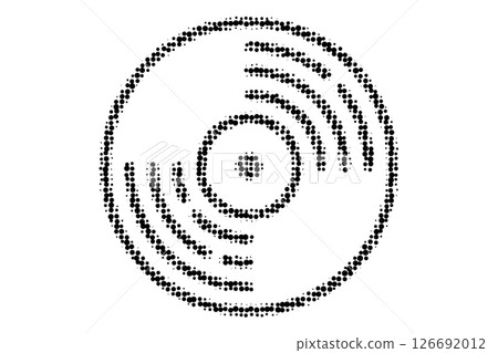 Halftone Vinyl Record Music Album Art Halftone Vinyl Record Music Album Art 126692012