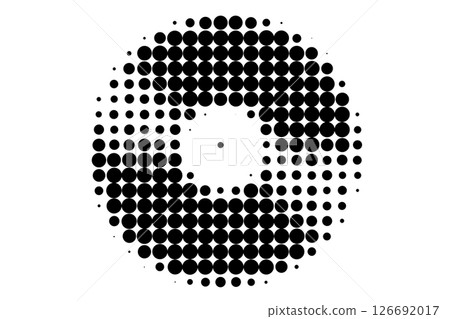 Halftone Circle Dots Radial Gradient Pattern Halftone Circle Dots Radial Gradient Pattern 126692017