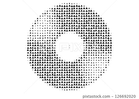 Triangle Halftone Vinyl Record Abstract Art 126692020