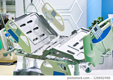 Modern hospital bed with adjustments 126692490