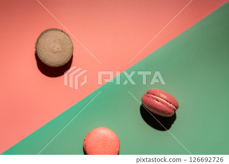 Cookie macaron or macaroon Cookie macaron or macaroon 126692726