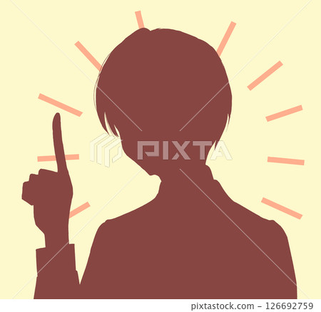 用食指輪廓指點的男人 126692759