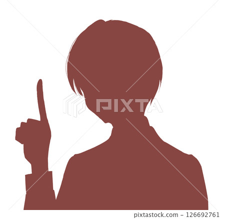 用食指輪廓指點的男人 126692761