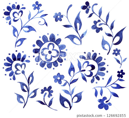 pattern, flower, design 126692855