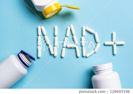 NAD+ supplement pills, capsules 126693596