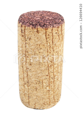 Wine cork vintage isolated on the white background Wine cork vintage isolated on the white background 126694410