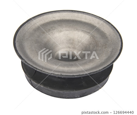 Top view ,Automotive Shock absorber mounting kit isolated on white background. 126694440