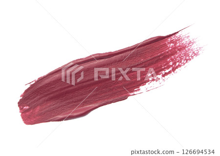 Red brush stroke over white background Red brush stroke over white background 126694534