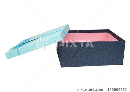 Christmas and New Year's Day , open gift box white background Christmas and New Year's Day , open gift box white background 126694582