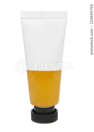 Acrylic color paint tube isolated on white background Acrylic color paint tube isolated on white background 126694768