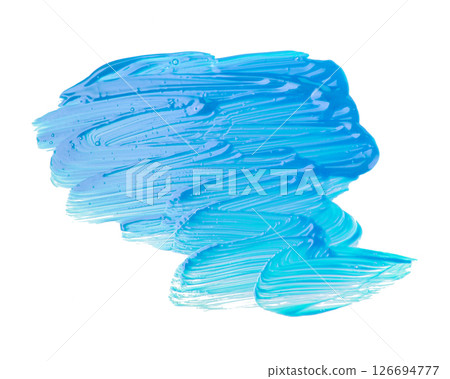 Acrylic brush stroke paiting over isolated background, canvas watercolor texture Acrylic brush stroke paiting over isolated background, canvas watercolor texture 126694777