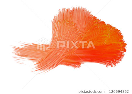 Oil Paint smudge isolated on white background Art brush painted watercolor background. Oil Paint smudge isolated on white background Art brush painted watercolor background. 126694862