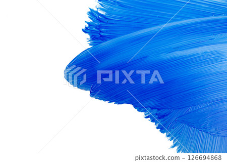 Oil Paint smudge isolated on white background Oil Paint smudge isolated on white background 126694868
