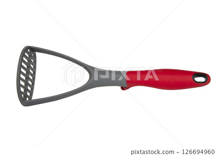 Plastic potato masher kitchen tool isolated on the white background 126694960