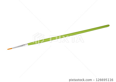 Craft brush for painting art isolated on the white background Craft brush for painting art isolated on the white background 126695116