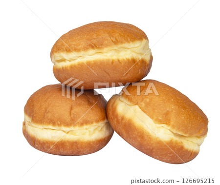 Berliner doughnut isolated on the white background 126695215