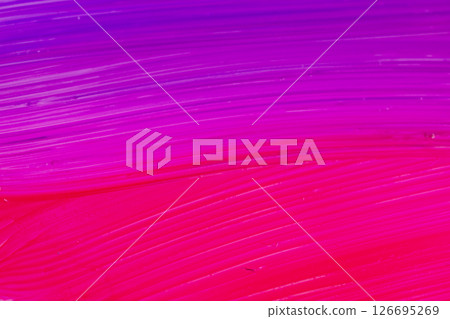 Acrylic brush stroke paiting over isolated background, canvas watercolor texture 126695269