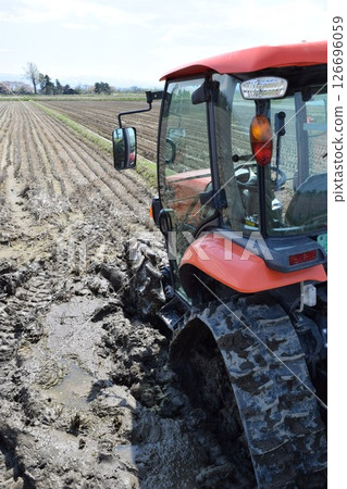 Agricultural machinery tractor 126696059