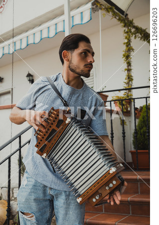 Music Of A Traditional Accordion Player Music Of A Traditional Accordion Player 126696203